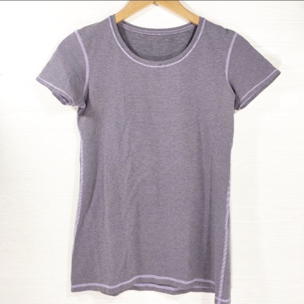 Lululemon women’s striped tee - lilac